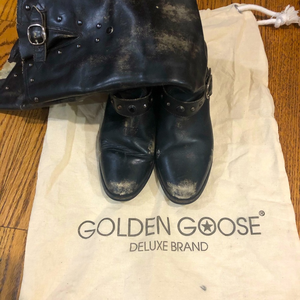 Golden goose motor boots